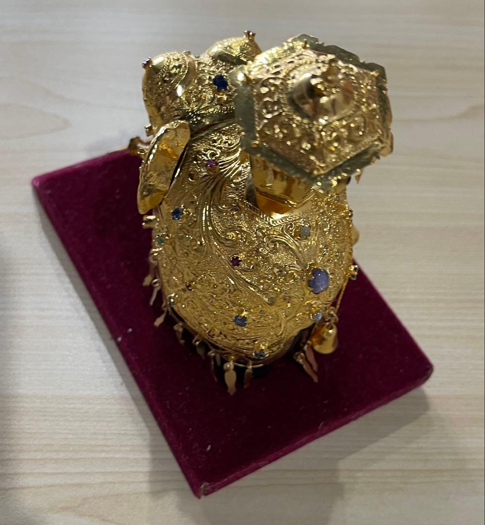 RAJA Hand CraftedSTONE 'N STRING 象置物 宝飾品