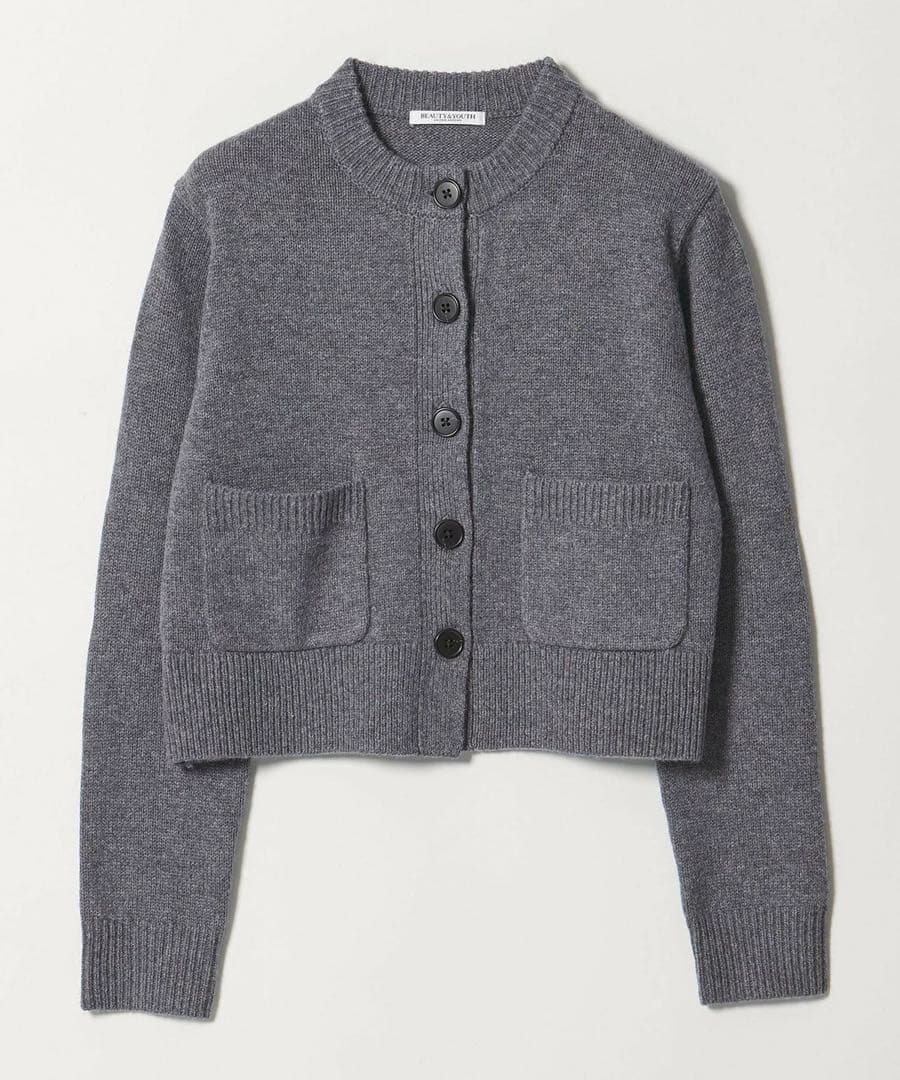 【BEAUTY&YOUTH】ウールポケットカーディガンウォッシャブル