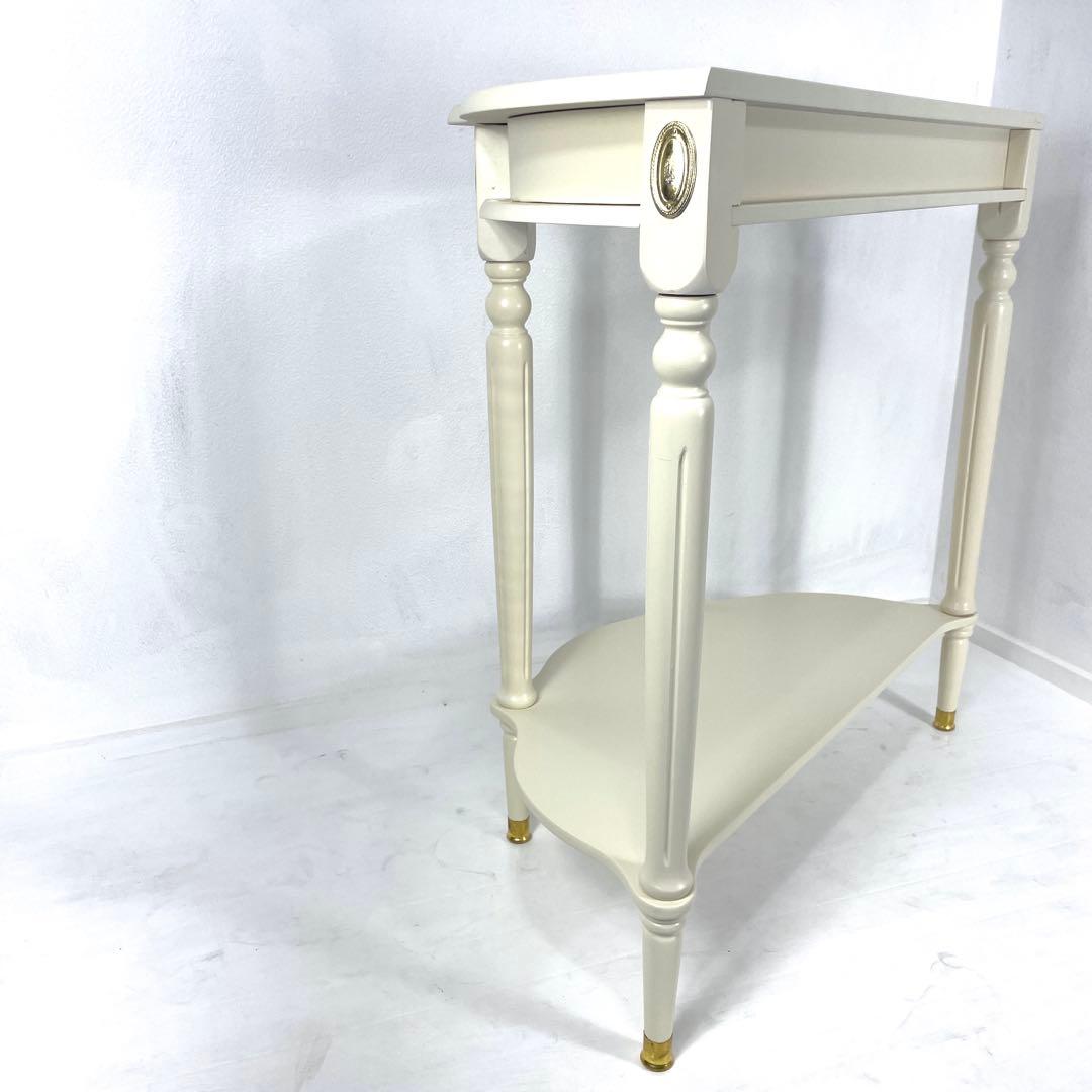 コンソールテーブル　サイドテーブル　インテリア　花台　アンティーク　　ロココ調