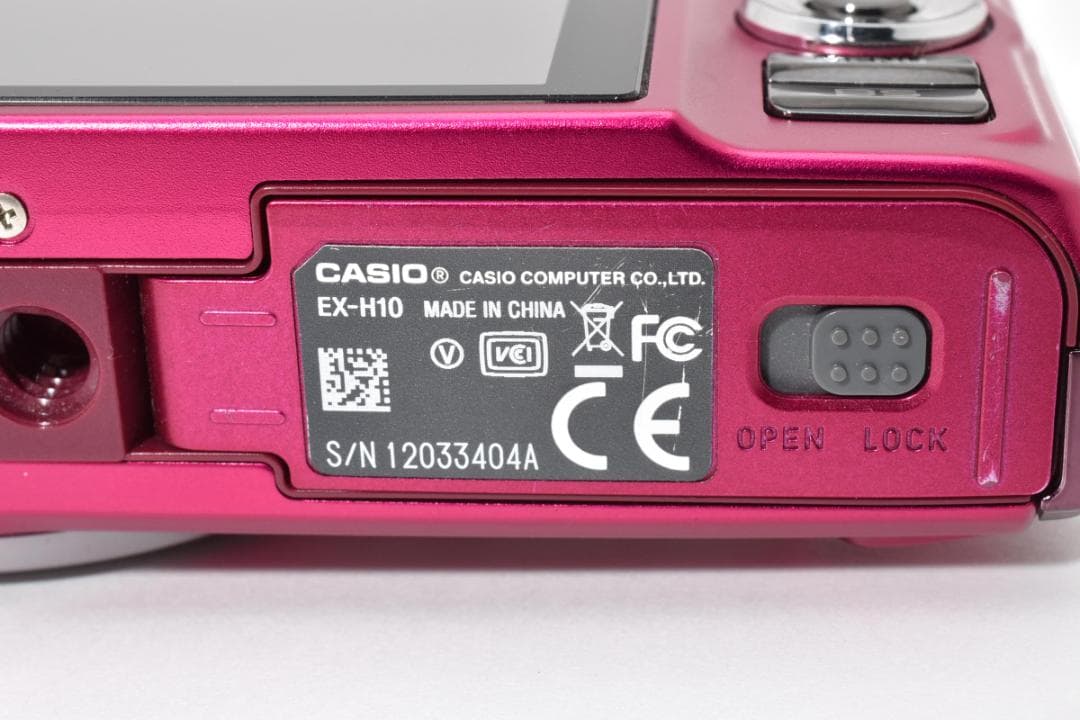 極美品 カシオ　CASIO EXILIM EX-H10 ピンク ＃A364