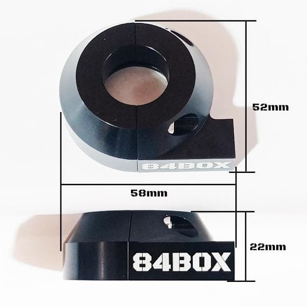 84BOX ハチヨン ボックス 黒 アルミ アルマイト スロットル ホルダー