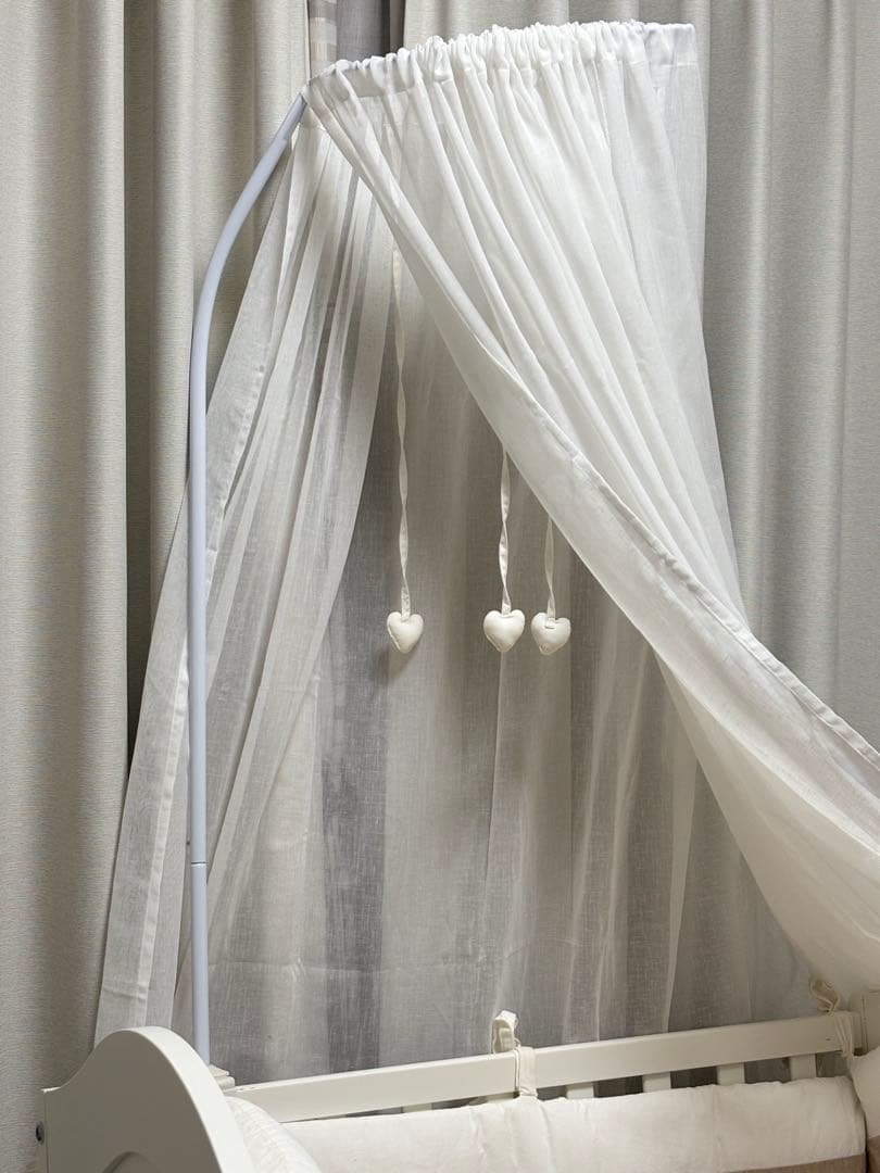 【SALE】nanan インポートブランドミニベッド　天蓋付きベビーベッド