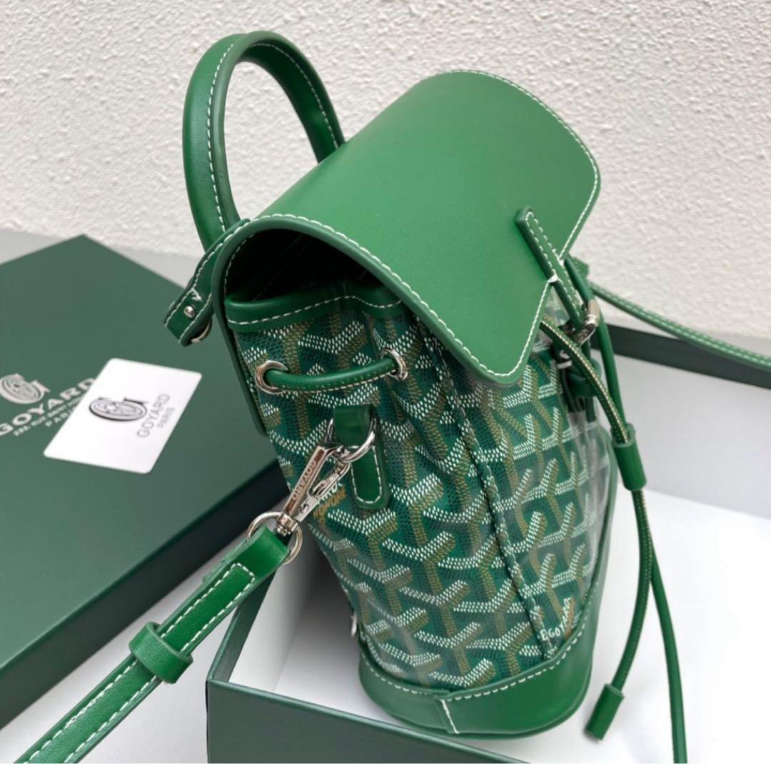 か*ん様 GOYARD ゴヤール ミニトートバッグ ショルダー付き グリーン