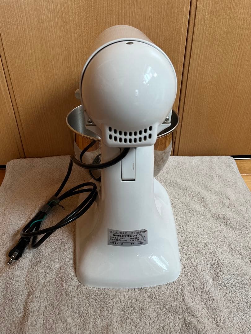 KitchenAid スタンドミキサー ホワイト KSM90WW 中古品です