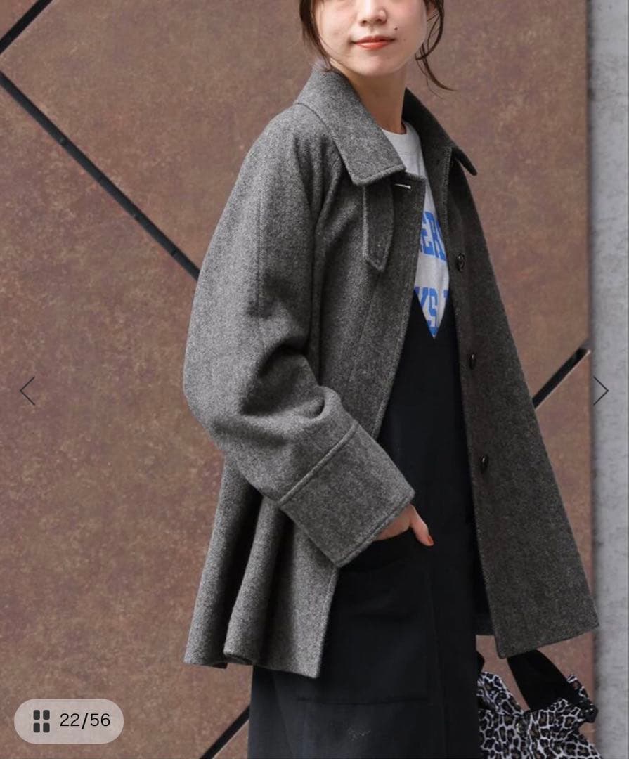 タータン様【新品タグ付】尾州ウールスーパー100Aラインコート