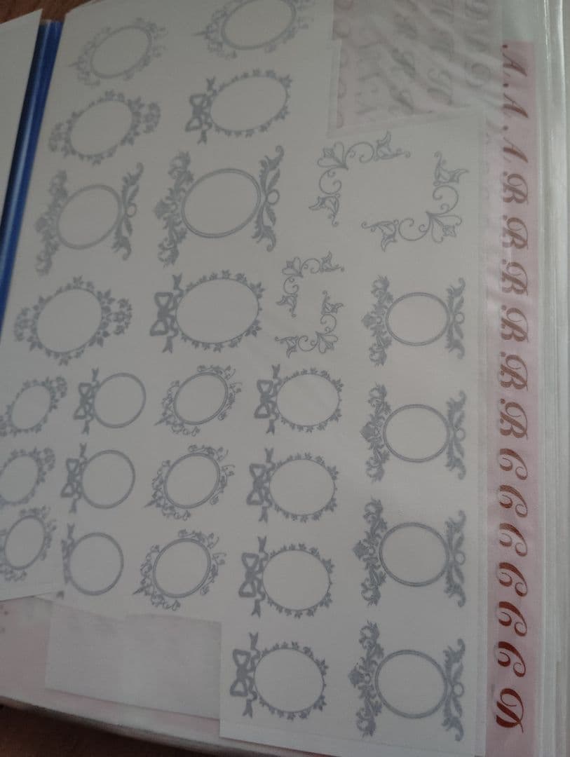 【サロン閉店】ポーセラーツ転写紙　柄　全てセットでファイルごと