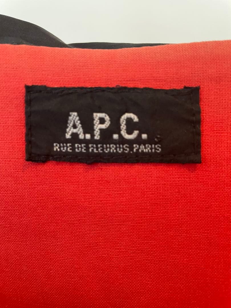 A.P.C. 90sフランス製 初期名作 ブラック ナイロン コーチジャケットL