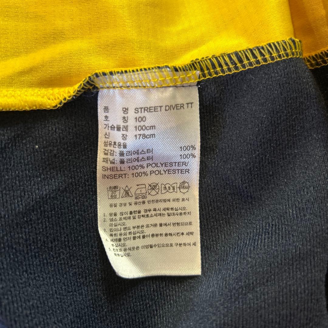 adidas トラックジャケット　ファイヤーバード　ネイビー×黄色　XL