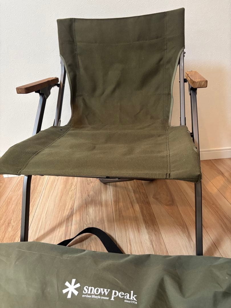 希少　スノーピーク　雪峰祭2024春限定　ローチェアショート　ダークグリーン