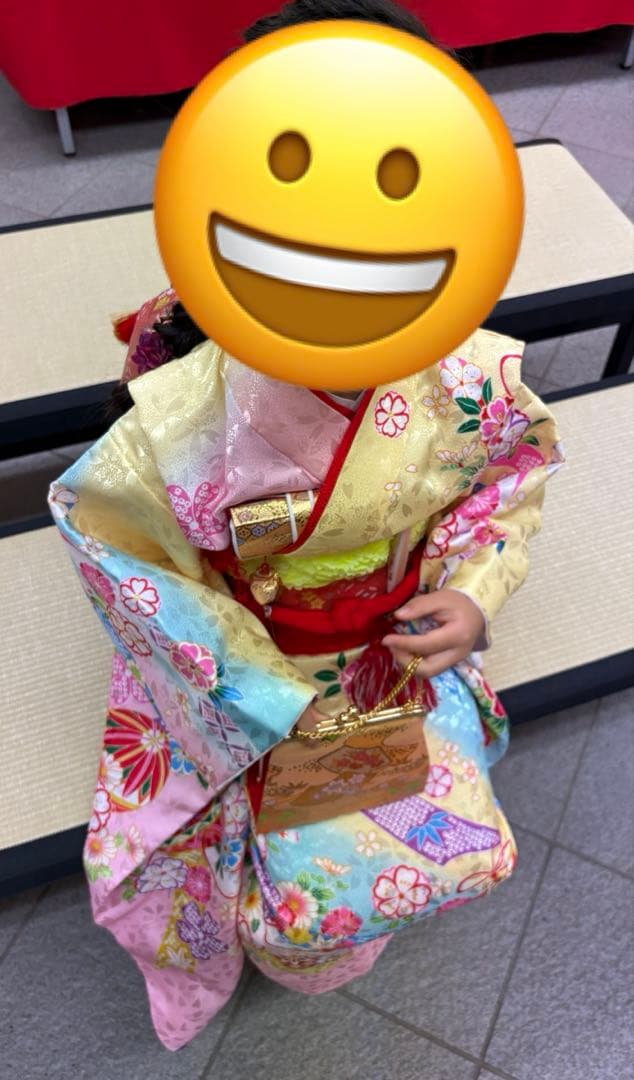 豪華な絵羽四ツ身　七五三　7歳　フルセット