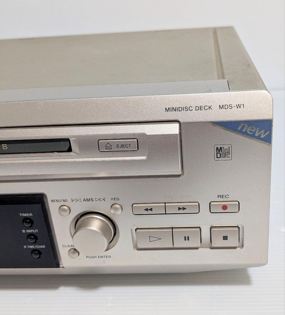 SONY MDS-W1 MDデッキ　ソニー　ダブルMDデッキ