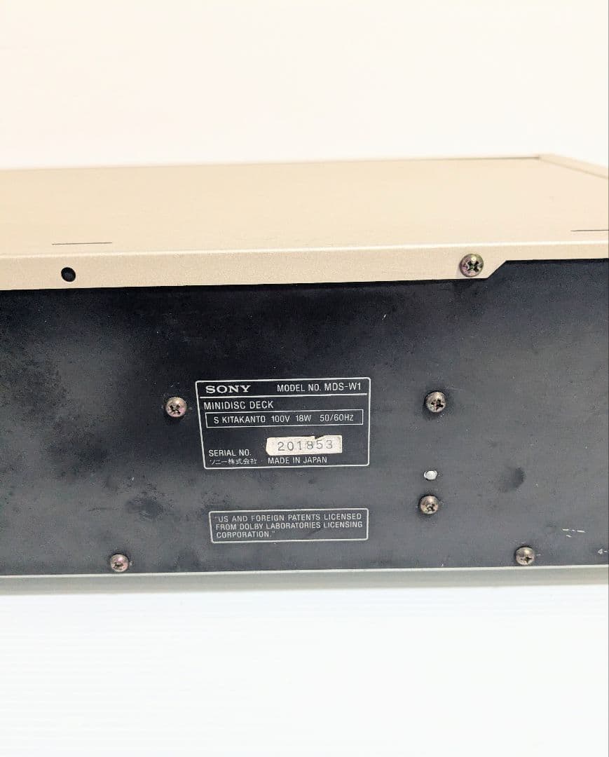 SONY MDS-W1 MDデッキ　ソニー　ダブルMDデッキ