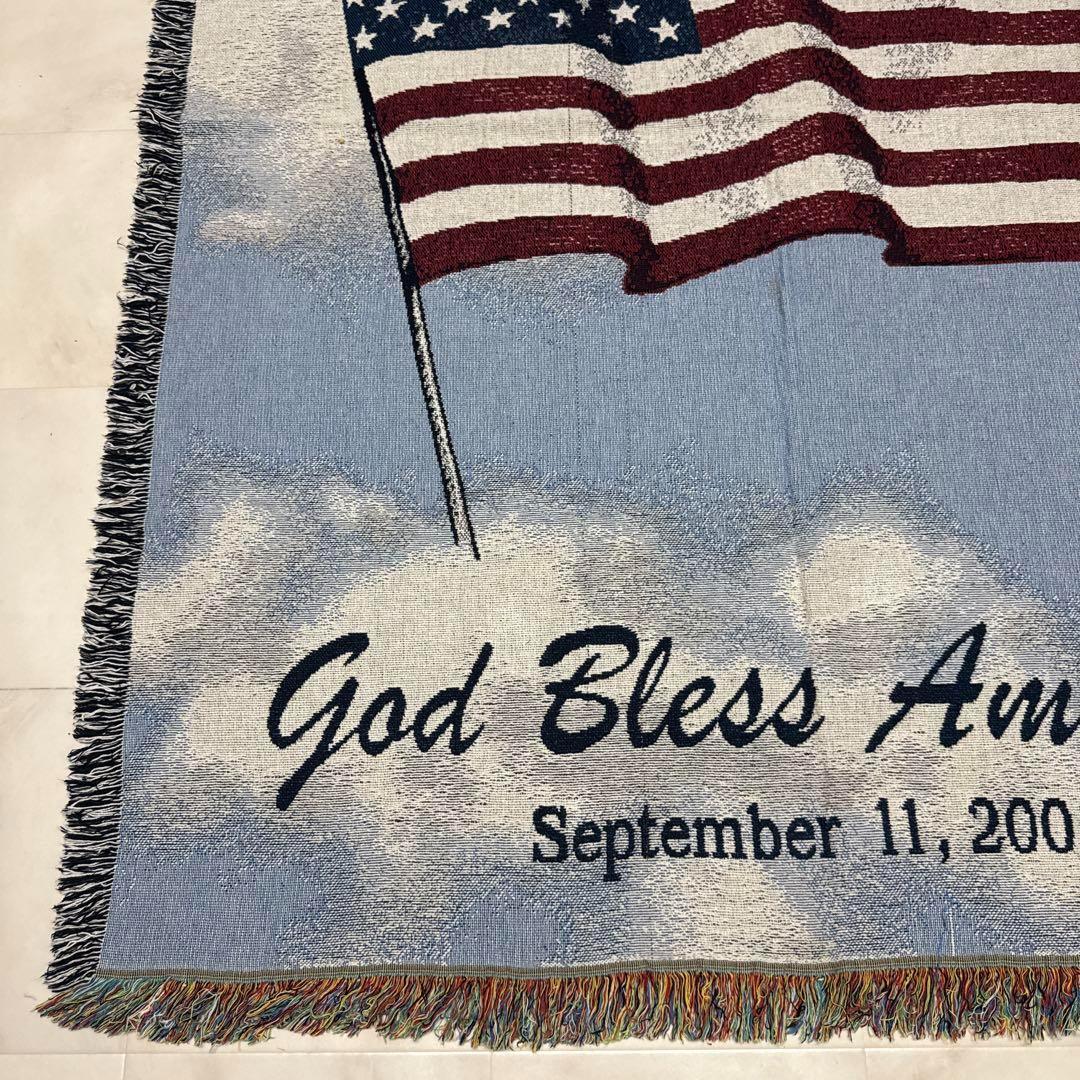 星条旗　マルチカバー　ソファーカバー　ヴィンテージラグ　178x131