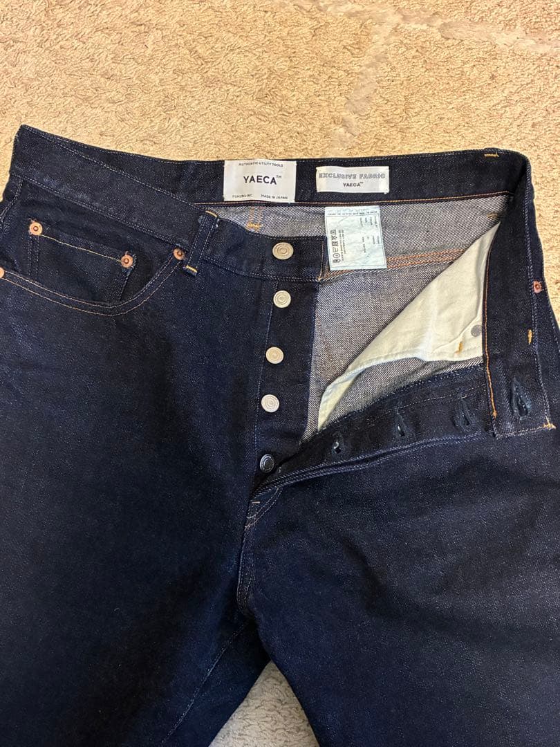 【美品】YAECA ワイドテーパードデニム 10-14W