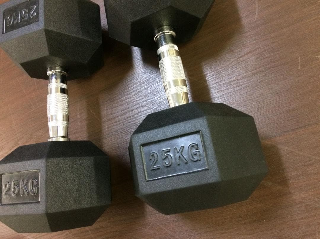 ヘックス ラバーダンベルSET　45kg×2 / 52.5kg×2