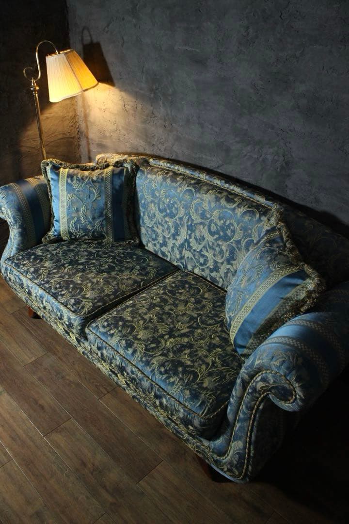 首都圏送無料〜イタリア バロック 伝統芸術デザイン60万 輸入ソファ クラシック