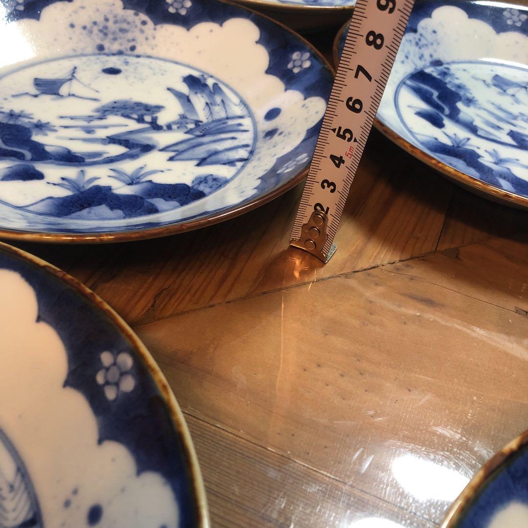 有田焼　福泉窯　中皿　山水　染付