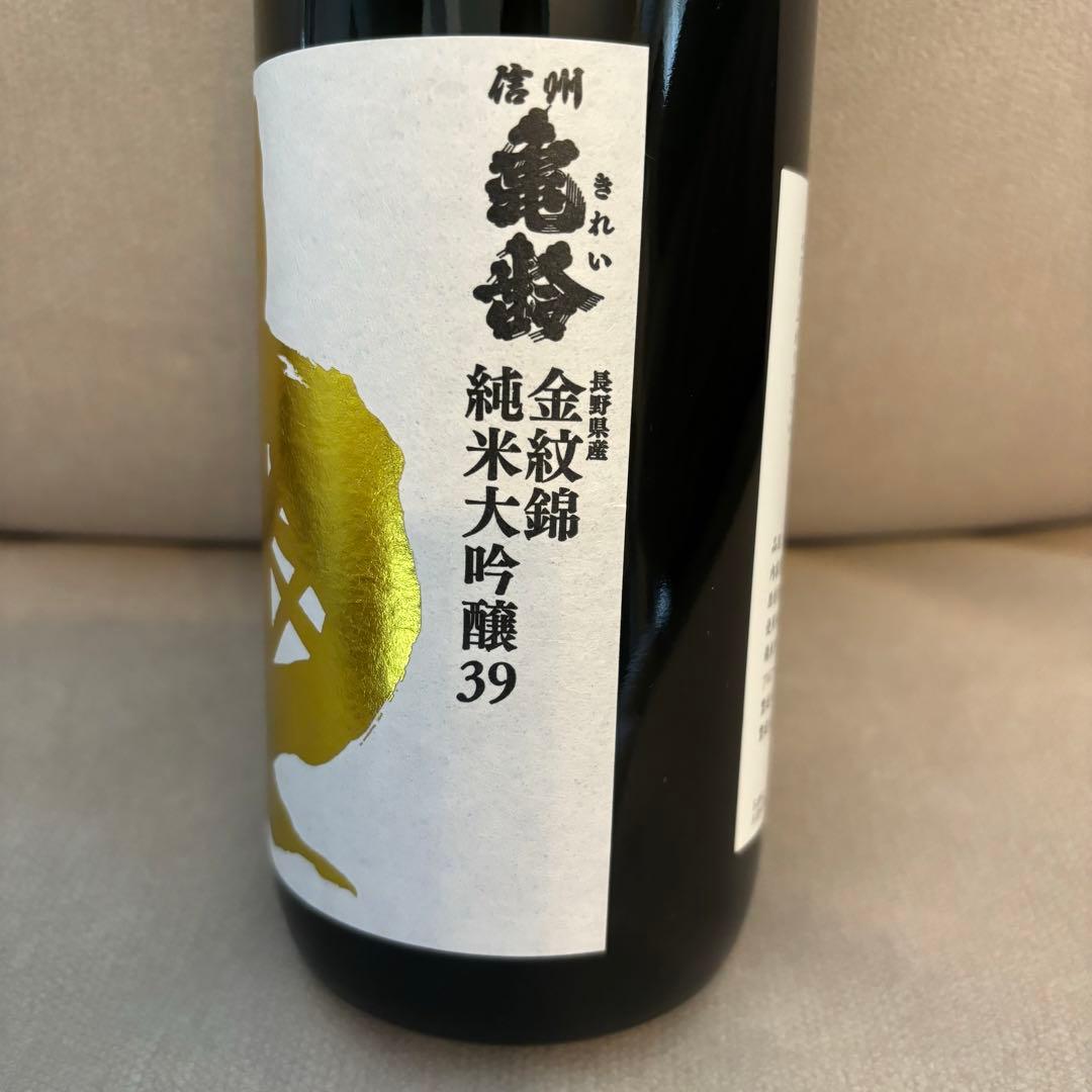 信州亀齢 純米大吟醸 39 金紋錦 金亀720ml 長野　日本酒