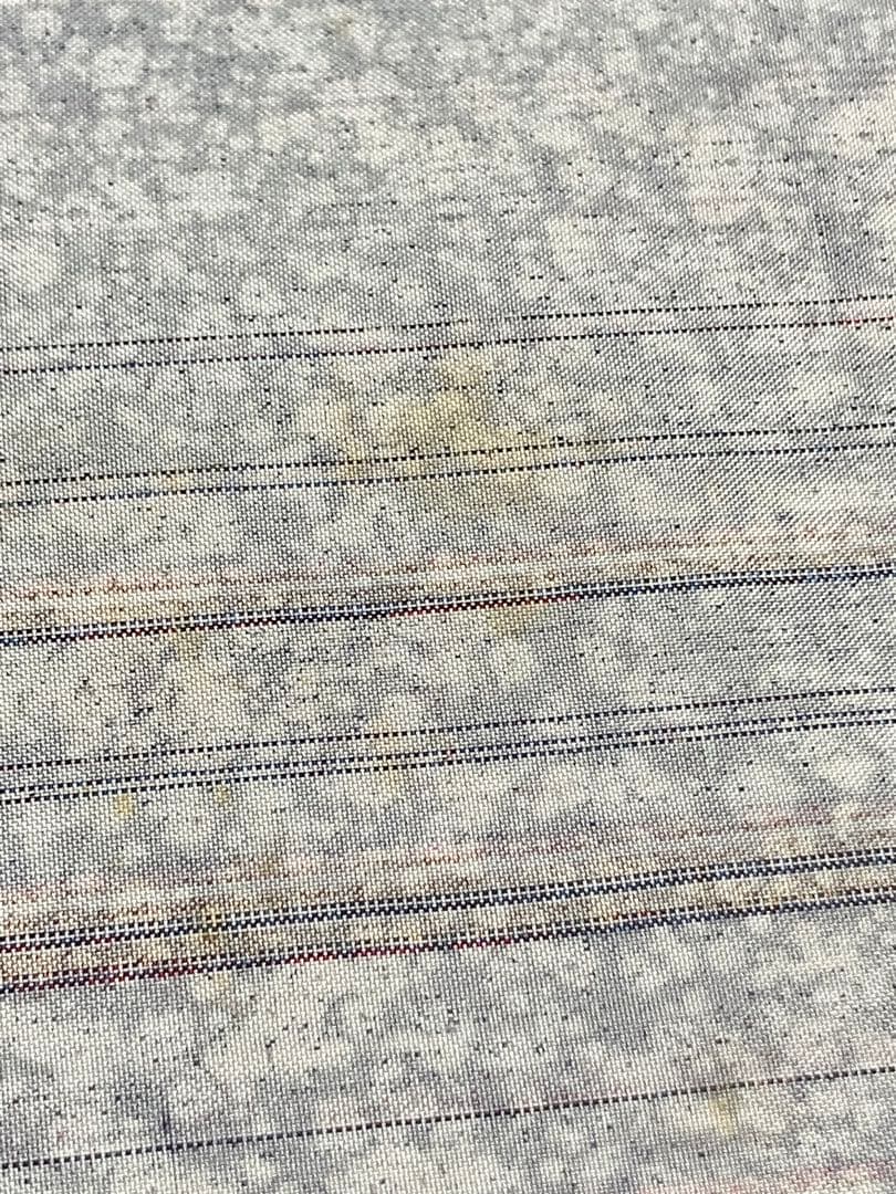 辻が花 本場縞大島紬 袋帯 六通柄 正絹 叩き染め 絞り 未使用訳ありイ6520