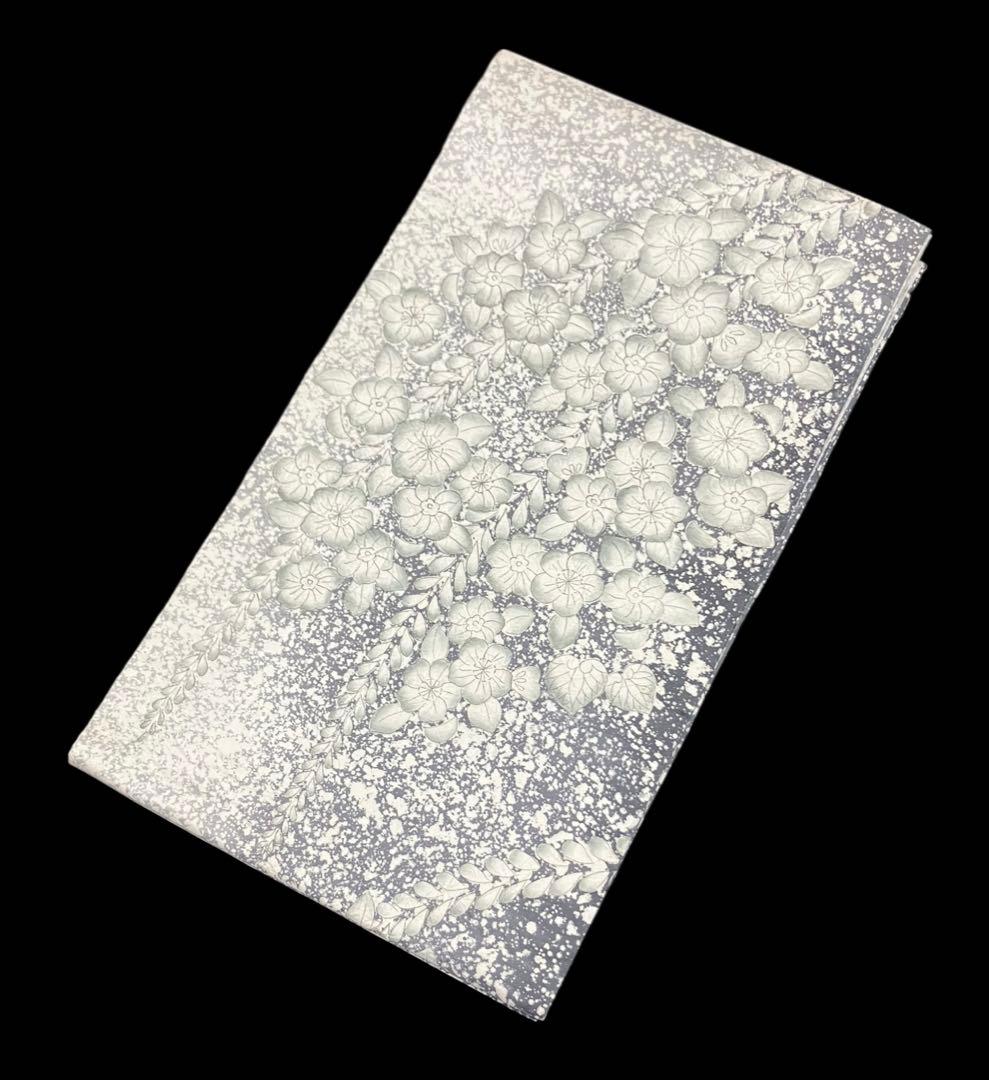 辻が花 本場縞大島紬 袋帯 六通柄 正絹 叩き染め 絞り 未使用訳ありイ6520