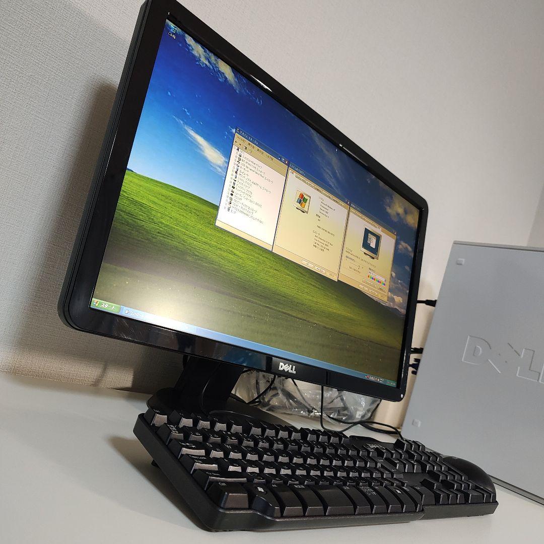 【美品】DELL DIMENSION 521据置型PC+24インチモニターセット