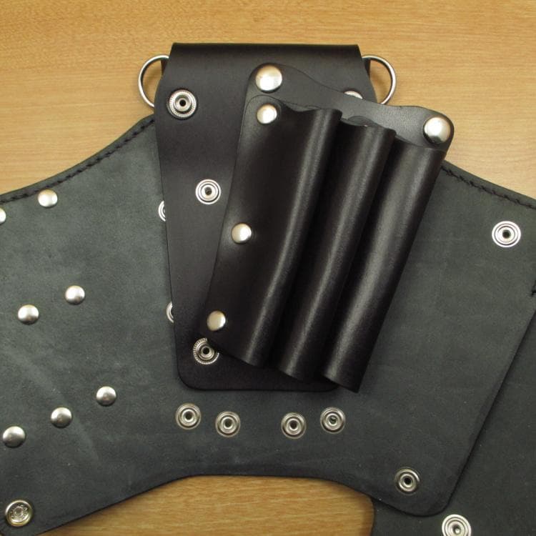 ★特別価格★　オールブラック　６丁差し　革ベルト付　SCYL-223/CKA