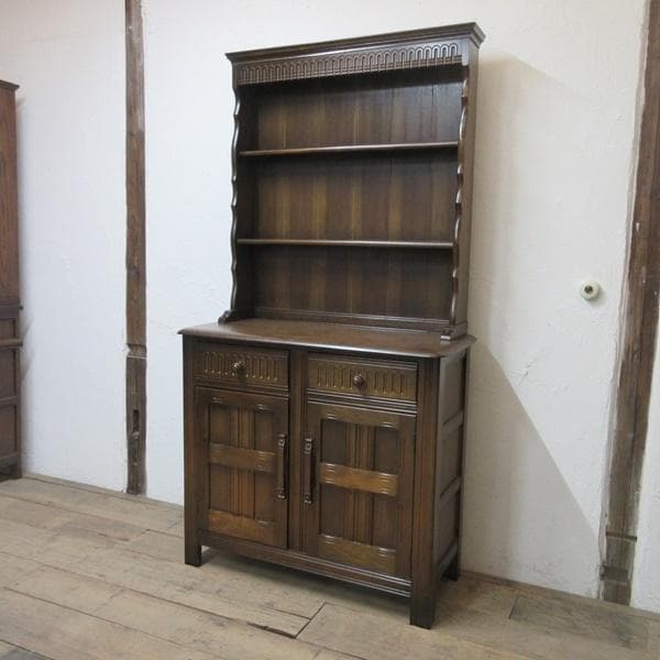 イギリス アンティーク 家具 ドレッサー カップボード キャビネット 6495c