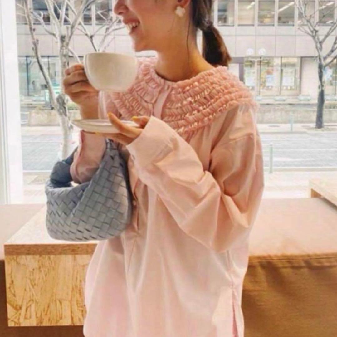 【新品】ロージーモンスター　ミニフリルブラウス　ピンク