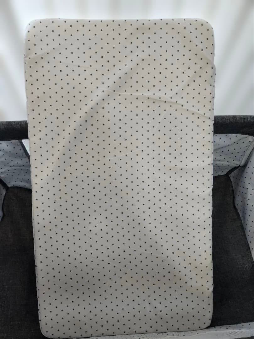 【☆美品☆】ベビーベッド　添い寝、ゆりかご、高さ調整可能