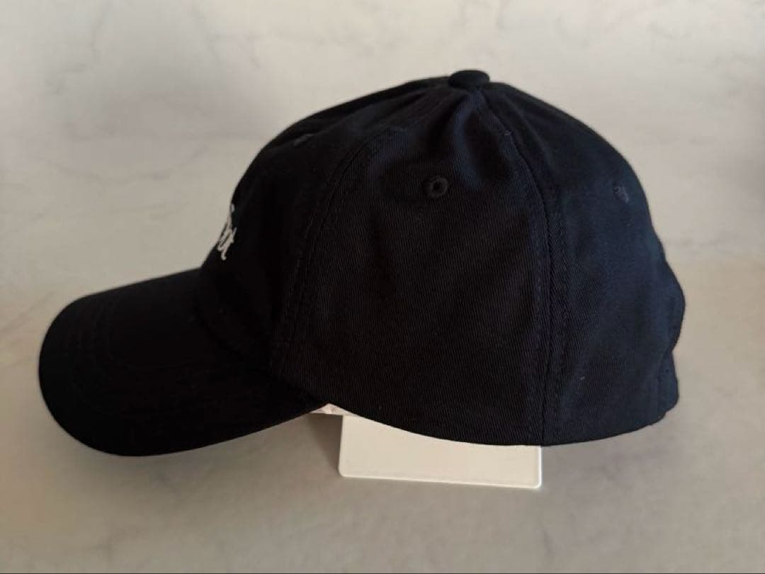 theDivot 刺繍ロゴ キャップ 黒ロンハーマンOVY