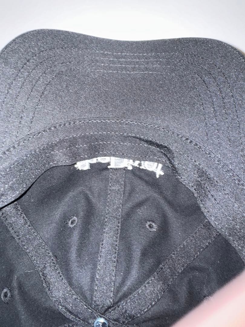 theDivot 刺繍ロゴ キャップ 黒ロンハーマンOVY