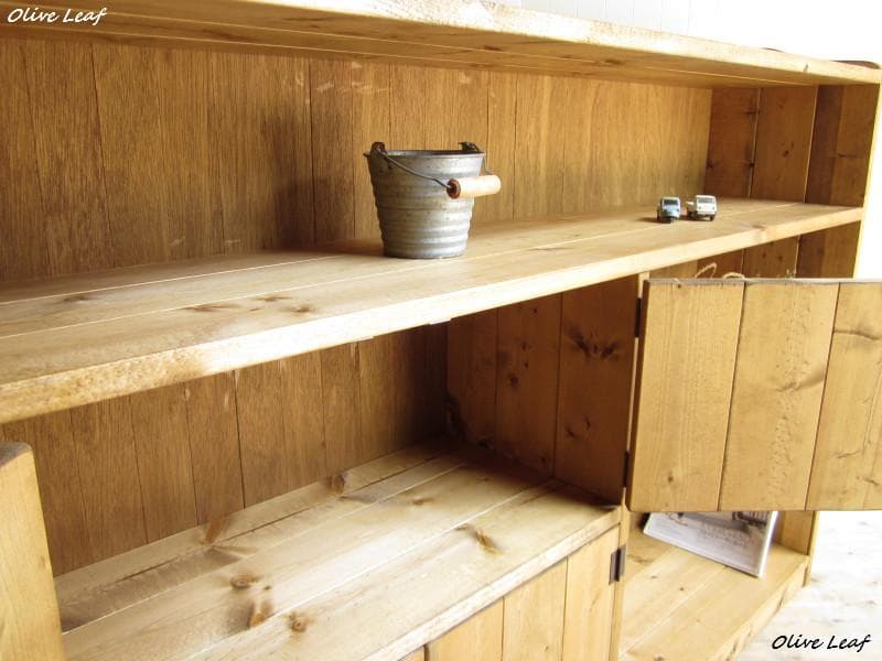 サイズ、デザインオーダー可●超ワイドキャビネット●ナチュラルブラウン無垢受注製作