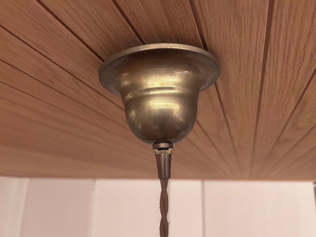 イギリス　アンティーク　ホワイト　ペンダントライト 星型