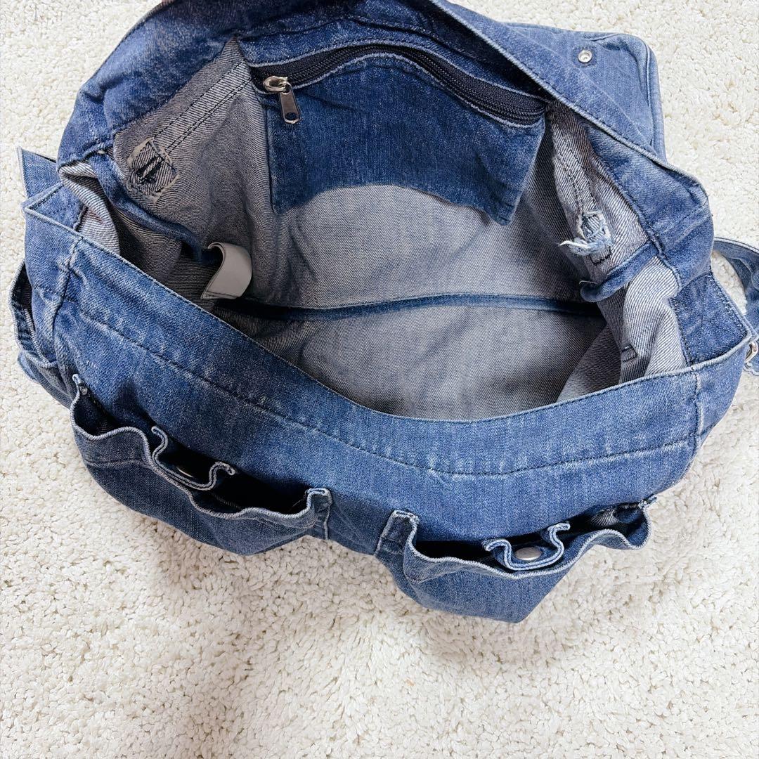 完売品✨XLARGE × Blu Boy ショルダーバッグ コラボ デニム 刺繍