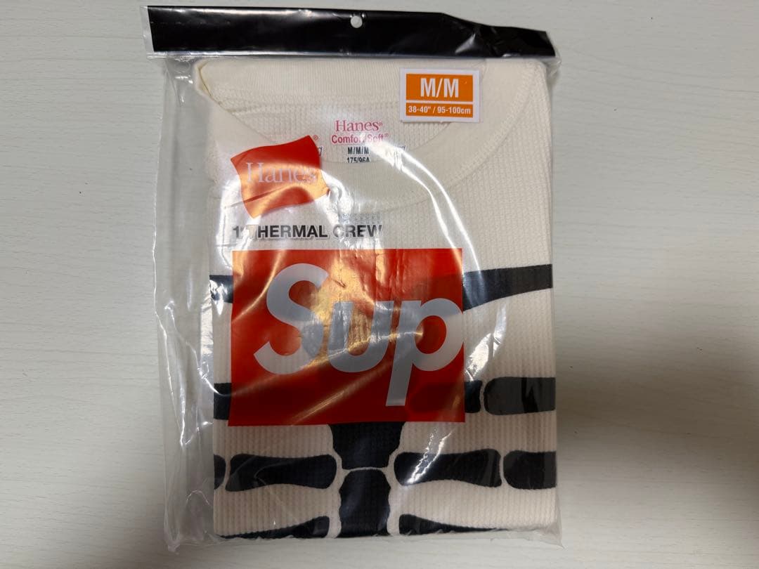 supreme 骨 サーマル ロンＴ Mサイズ