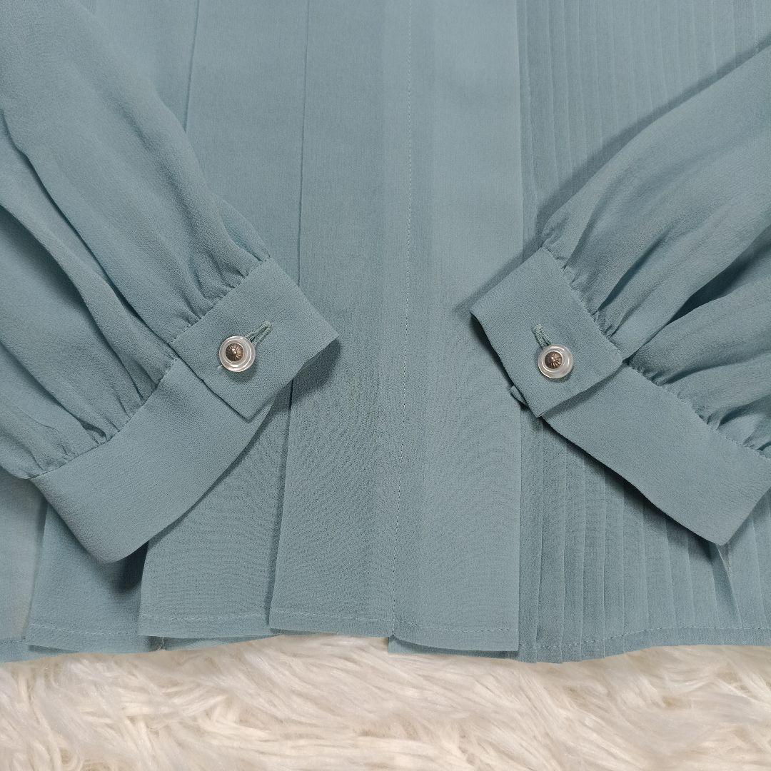 極美品✨ミナペルホネン現行　シルク100 シフォンブラウス　希少40　マオカラー