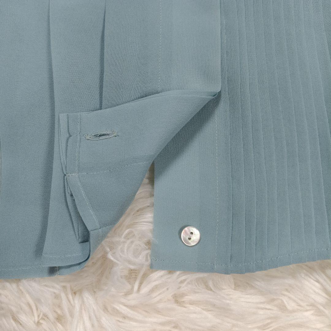 極美品✨ミナペルホネン現行　シルク100 シフォンブラウス　希少40　マオカラー