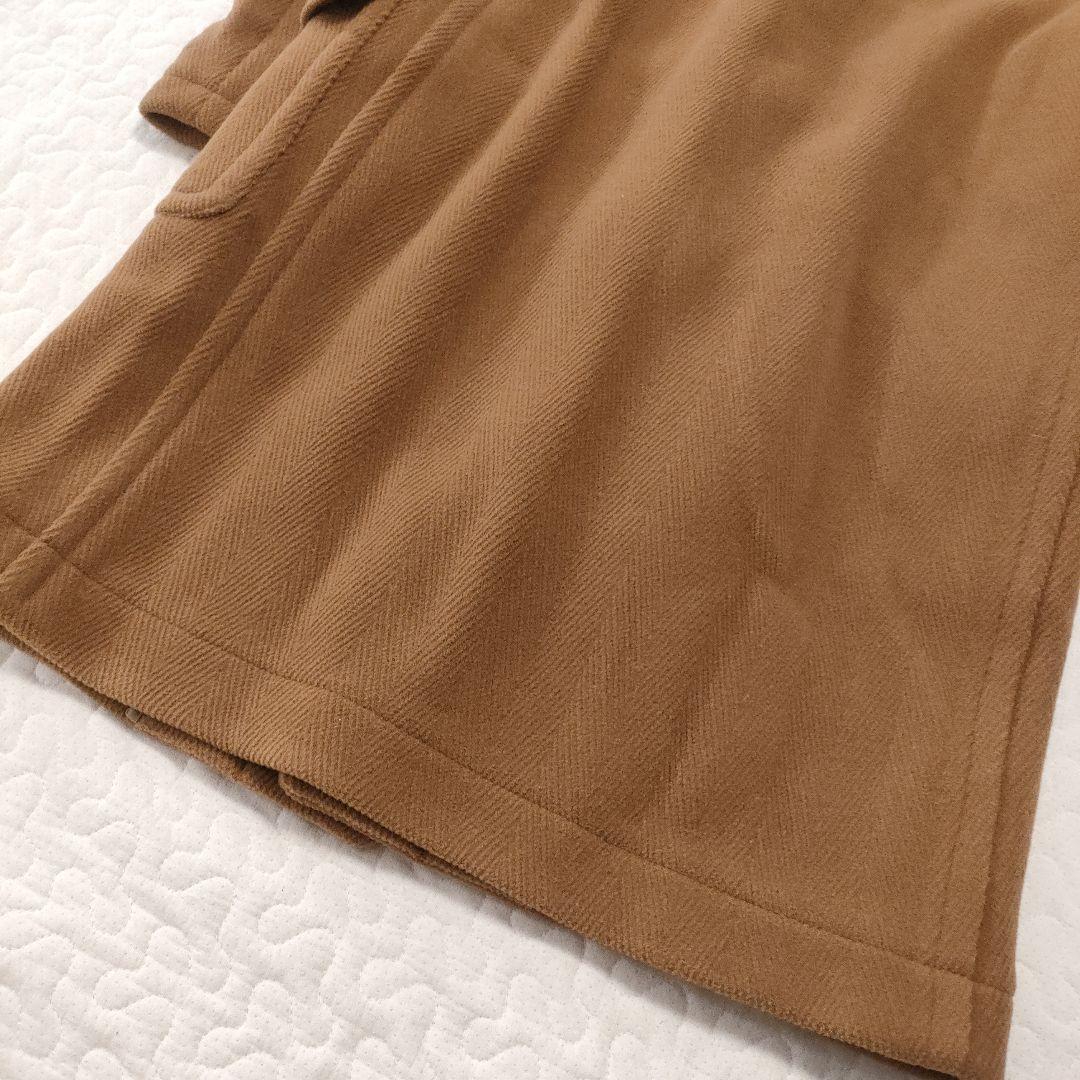 極美品✨マッキントッシュ　ロングダッフルコート　ヘリンボーン　キャメルブラウン