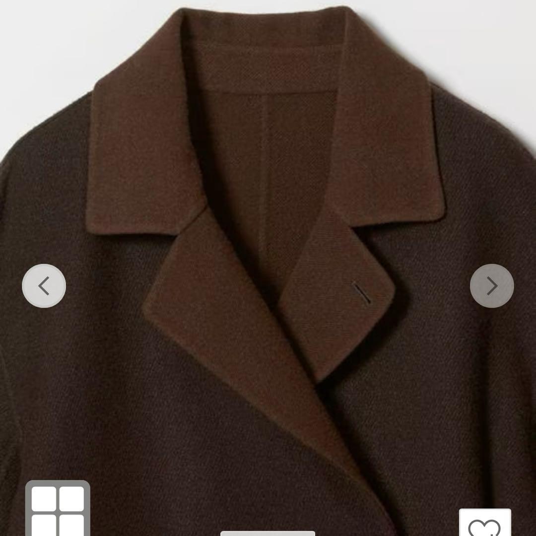 ATTISESSION ベルトコート Brown 38