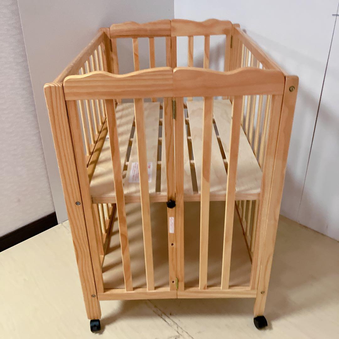 大和屋　yamtoya パタン　ミニベビーベッド キャスター付　※ 直接取引のみ