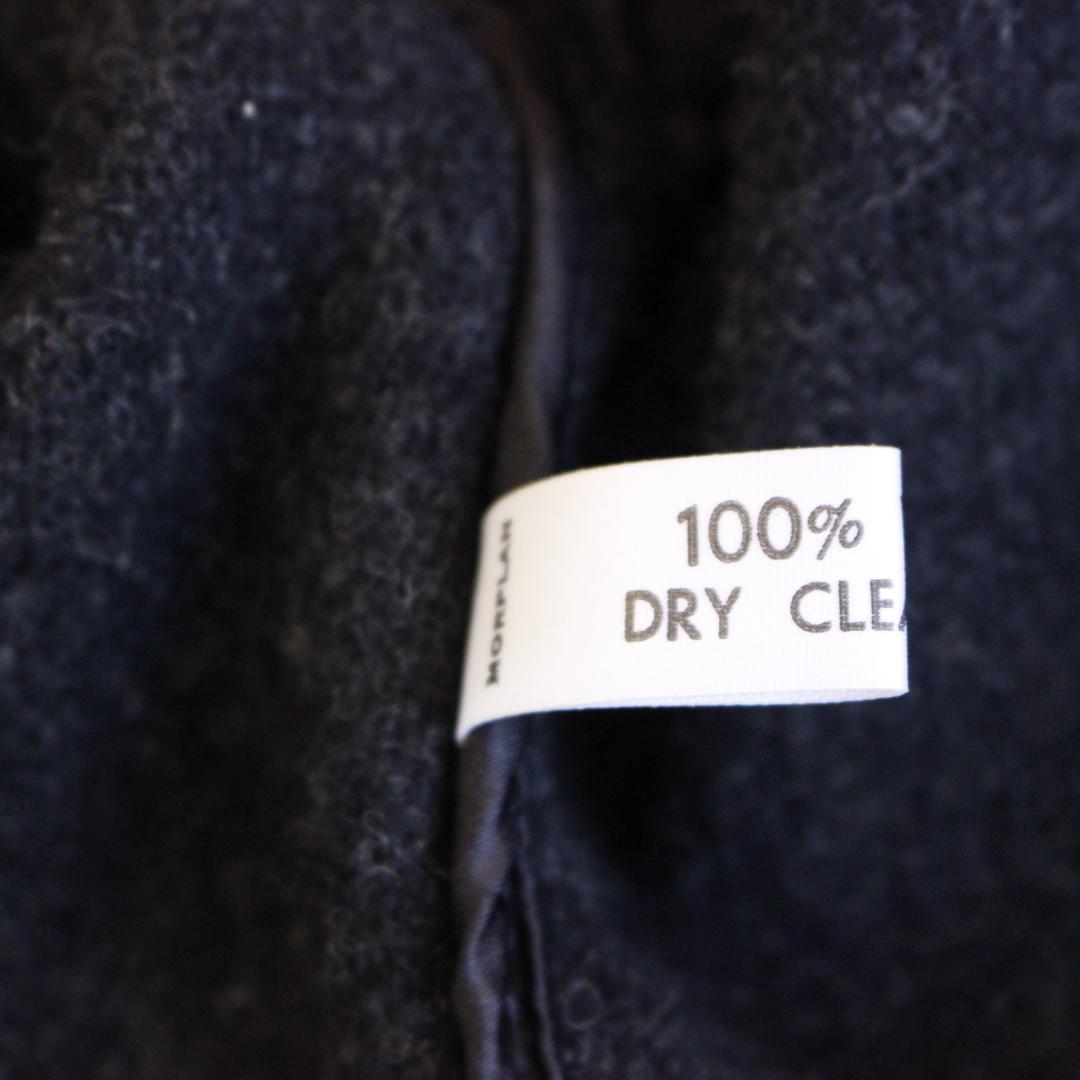 GLENMORE ヘリンボーン ダッフルコート Mサイズ ブラック ウール