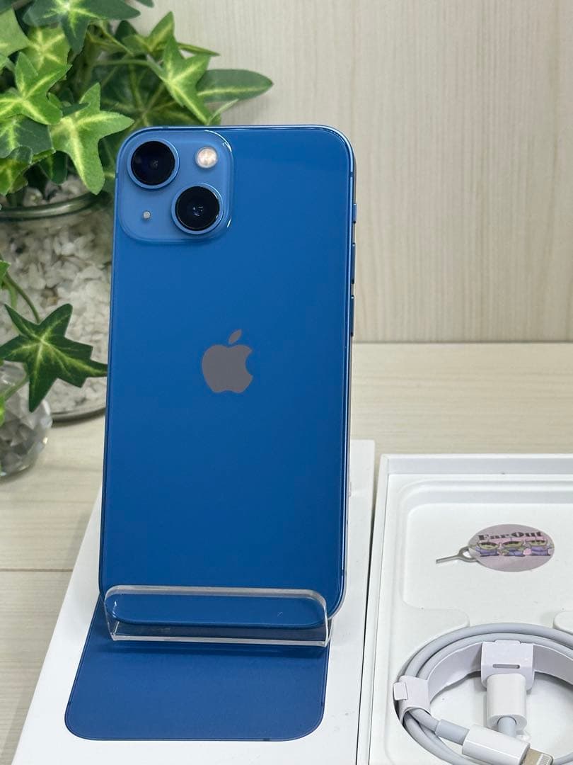 ⭐️美品⭐️ ✨iPhone 13 Mini 128GB ブルー✨100%