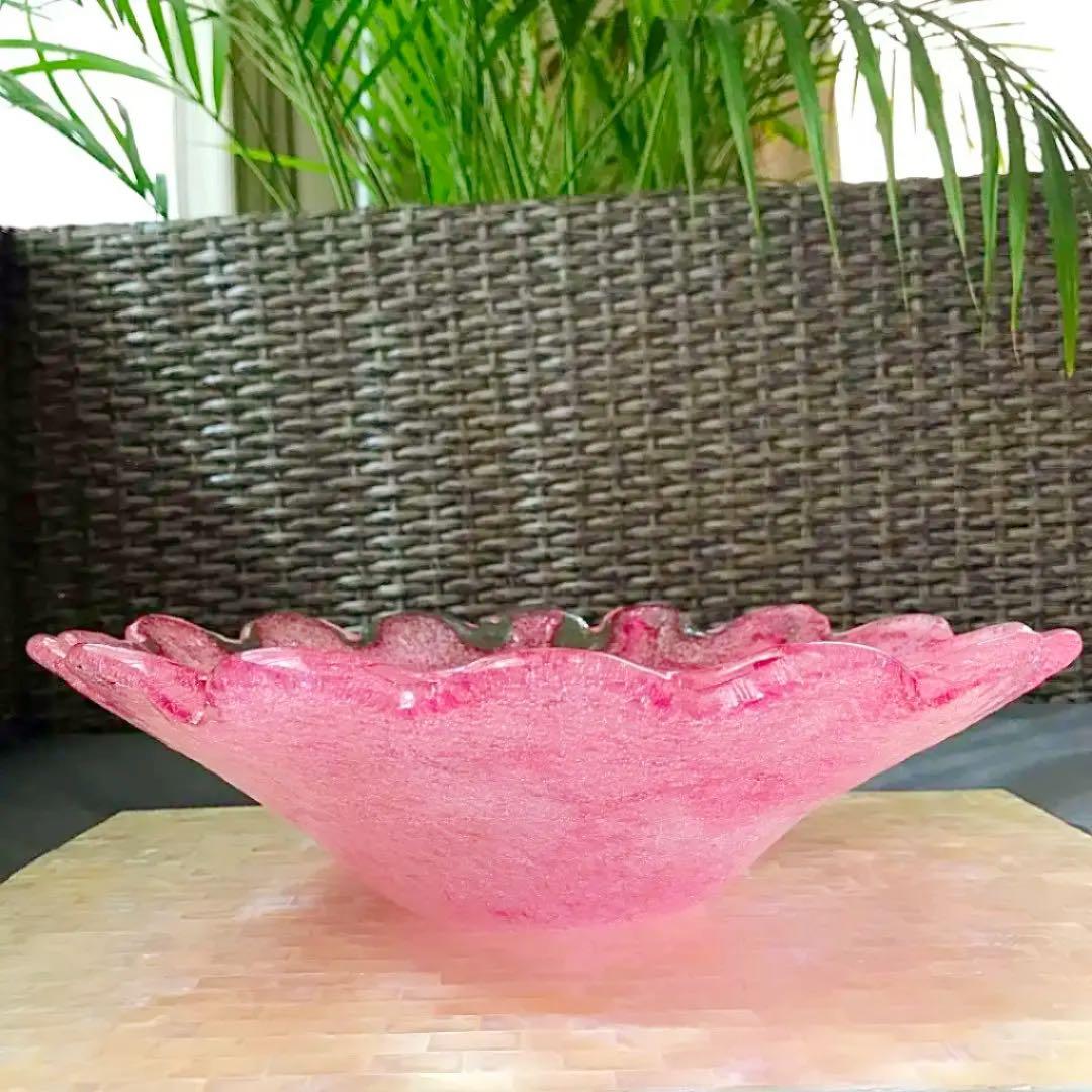 手作りガラス 大皿