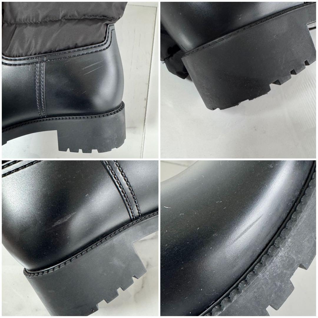 MONCLER モンクレール GINETTE ジネット レインブーツ 黒 39