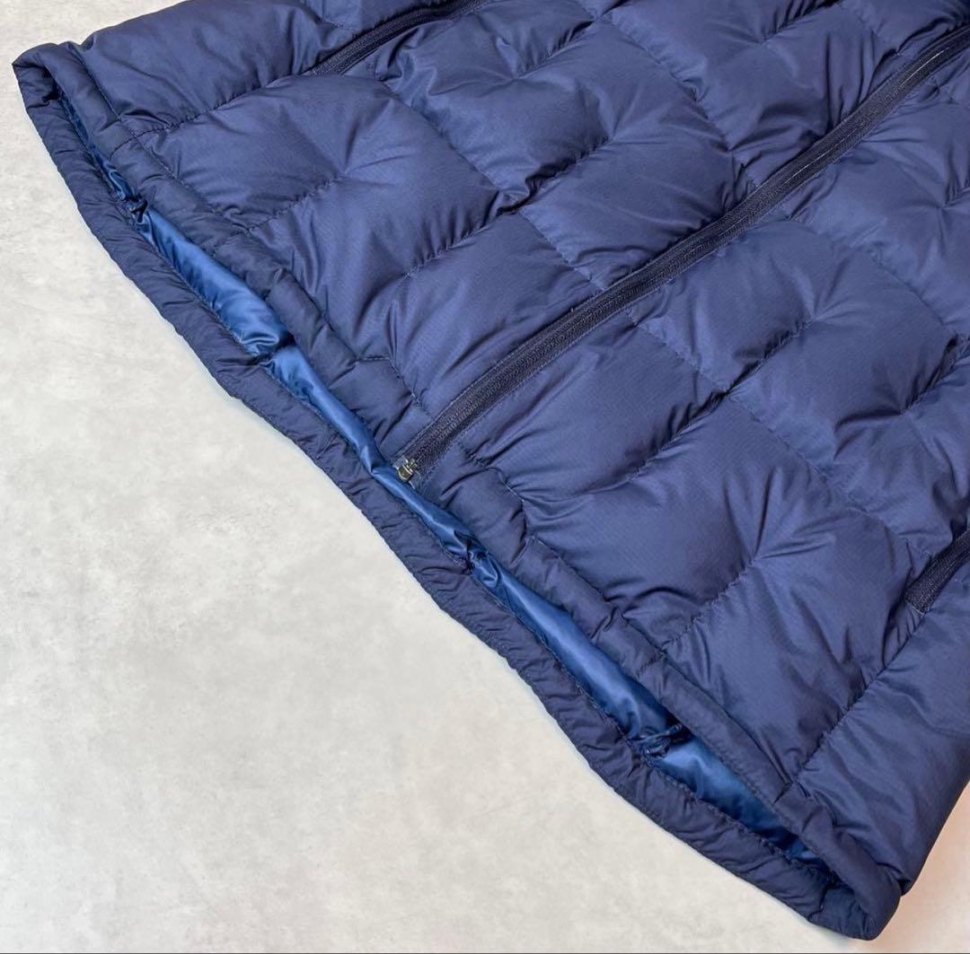 montbell フード付きダウンジャケット ネイビー