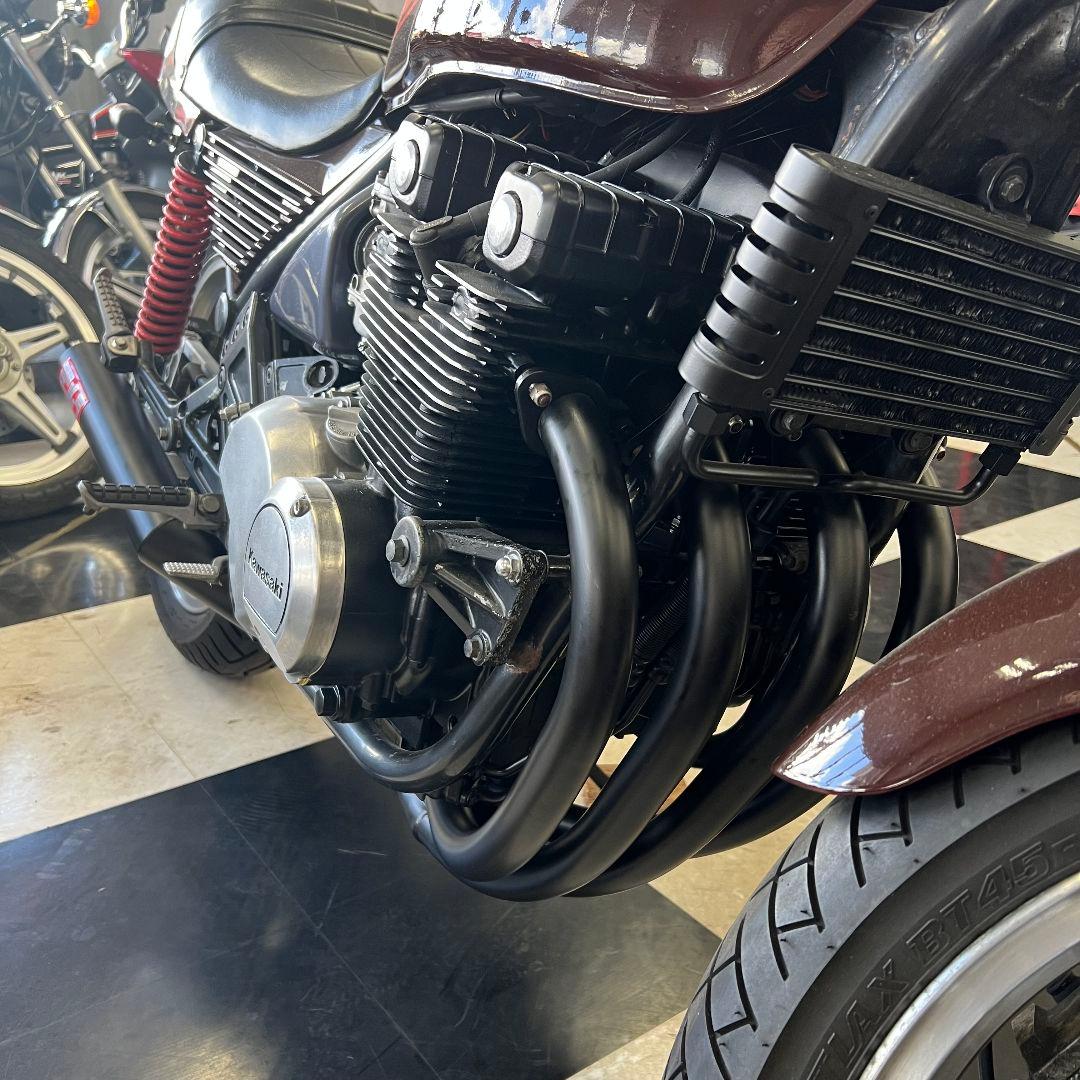 ゼファー400　マフラー黒　2分割　送料込み