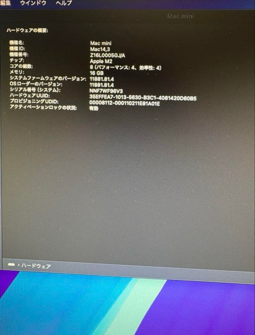 【箱付き・24時間以内に発送】Mac Mini M2 16GB 512GB