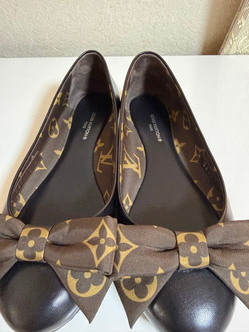 LOUIS VUITTON ポピライン・バレリーナ（フラット）