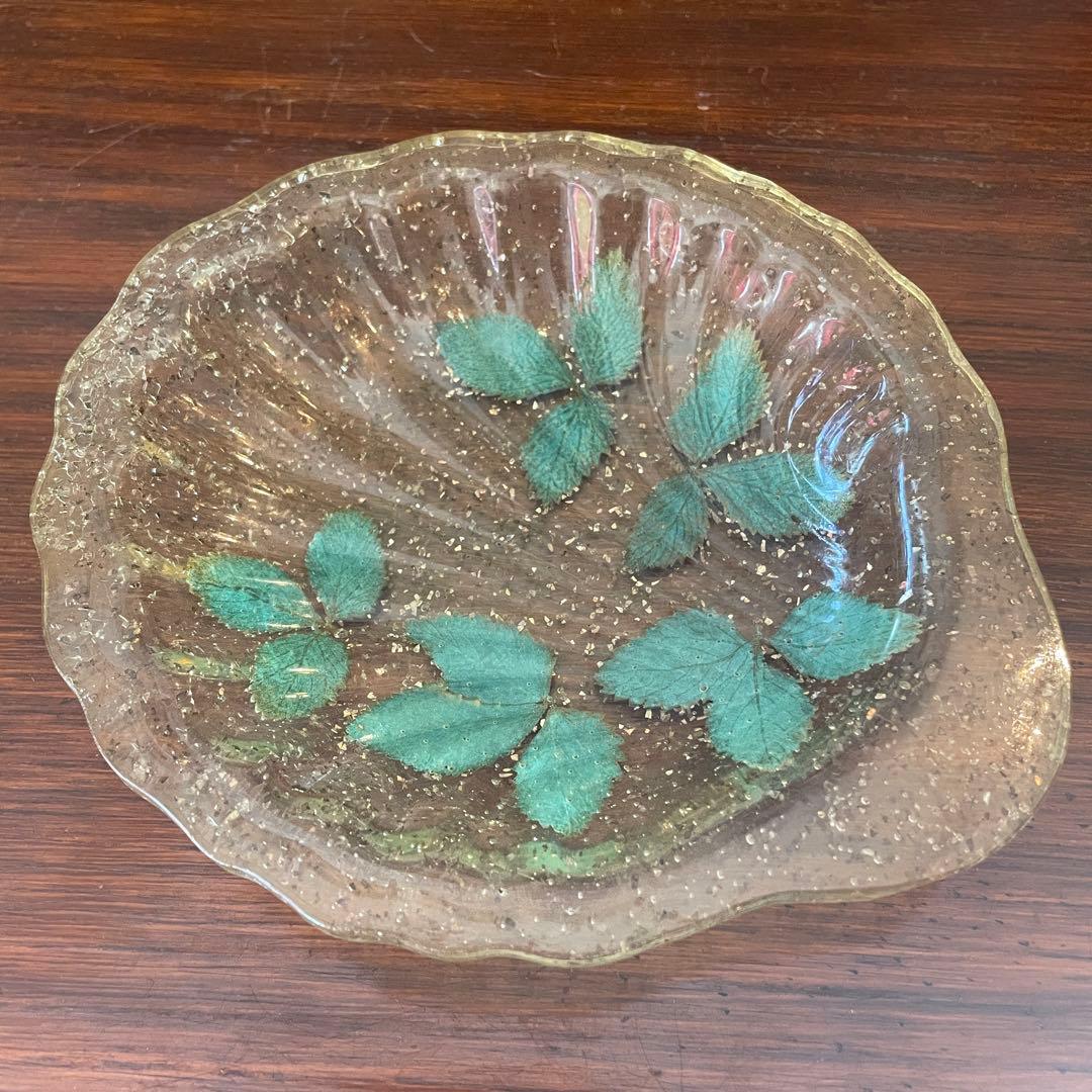 希少品！70's〜アメリカアンティーク　樹脂製三つ葉皿容器USAヴィンテージ雑貨