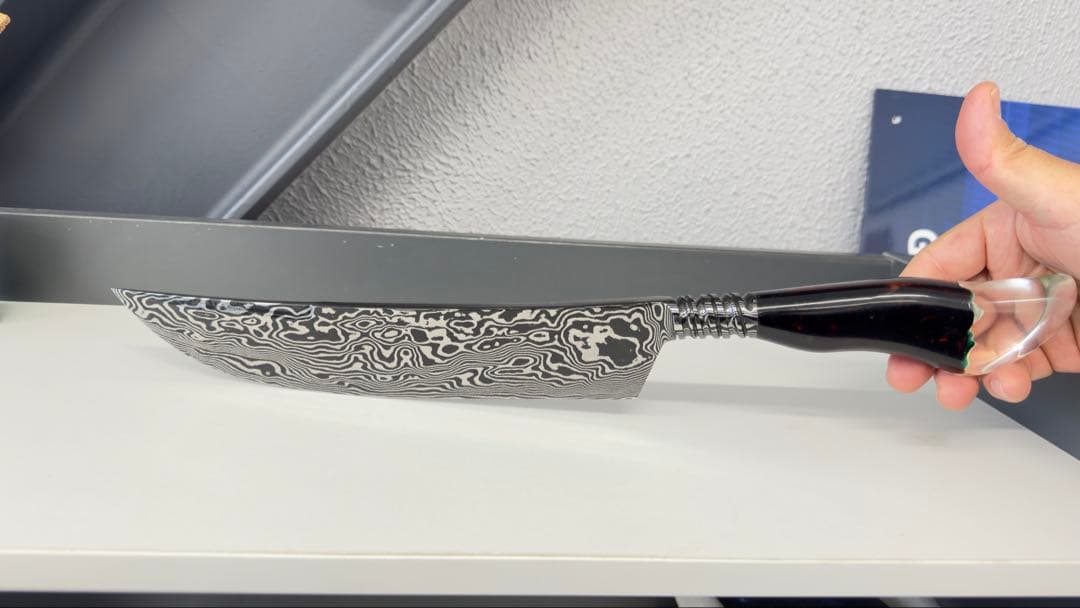 ダマスカス鋼 三徳包丁 30cm